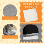 Voir la diapositive 6 : PAWHUT Escalier pour chat chien niche coffre 3 en 1 - 3 marches, coussin inclus - revêtement tissu rembourré doux - structure MDF - gris