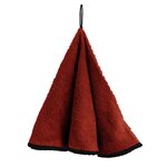 SOLEIL D'OCRE Torchon rond en coton EPONGE brique, par Soleil d'ocre