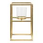 Voir la diapositive 2 : Paris Prix Bougeoir Design en Métal  Elegant  25cm Or