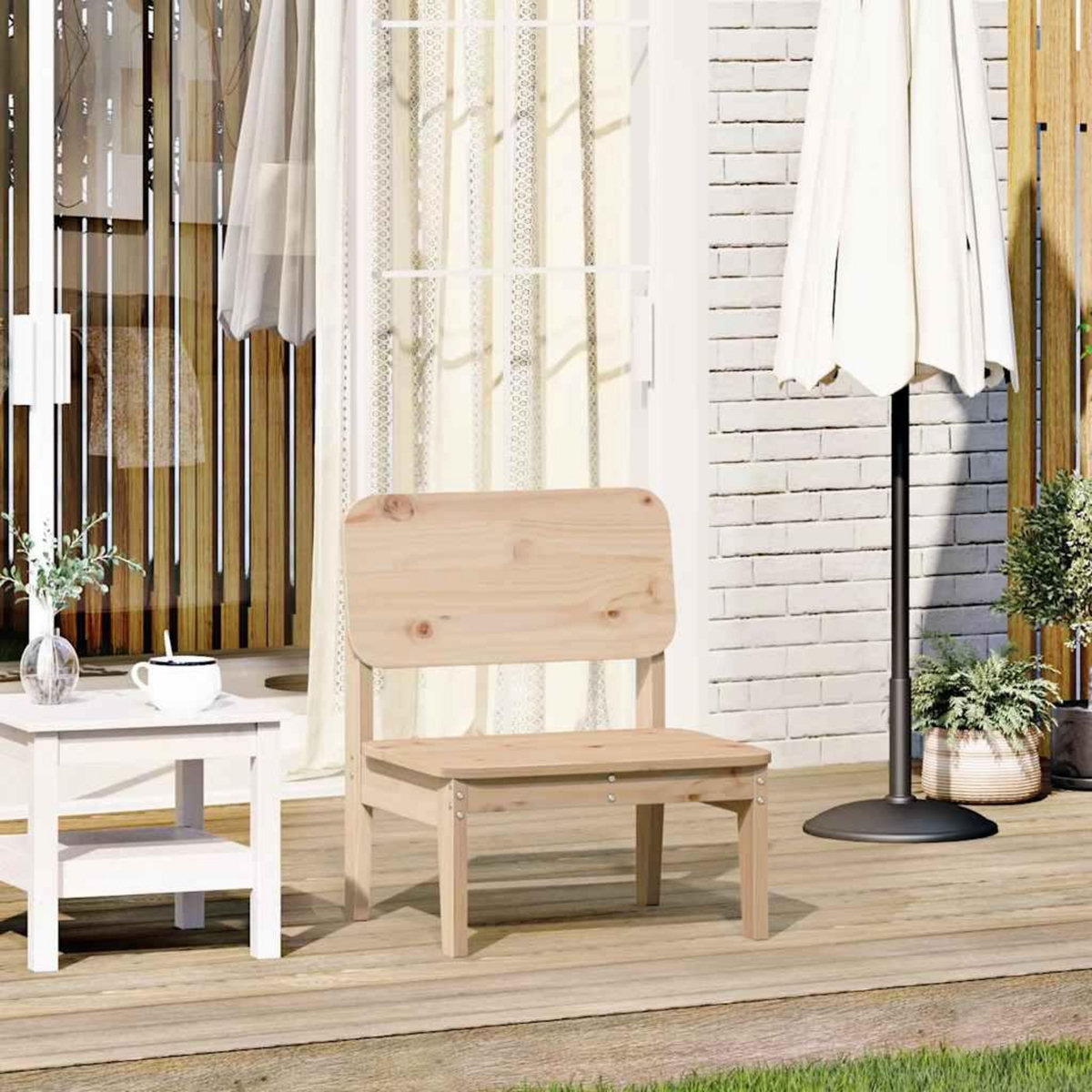 VIDAXL Chaise de jardin 60x52,5x72 cm bois de pin massif