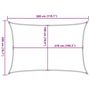 Voir la diapositive 6 : VIDAXL Voile d'ombrage 160 g/m^2 Rouge 2x3 m PEHD