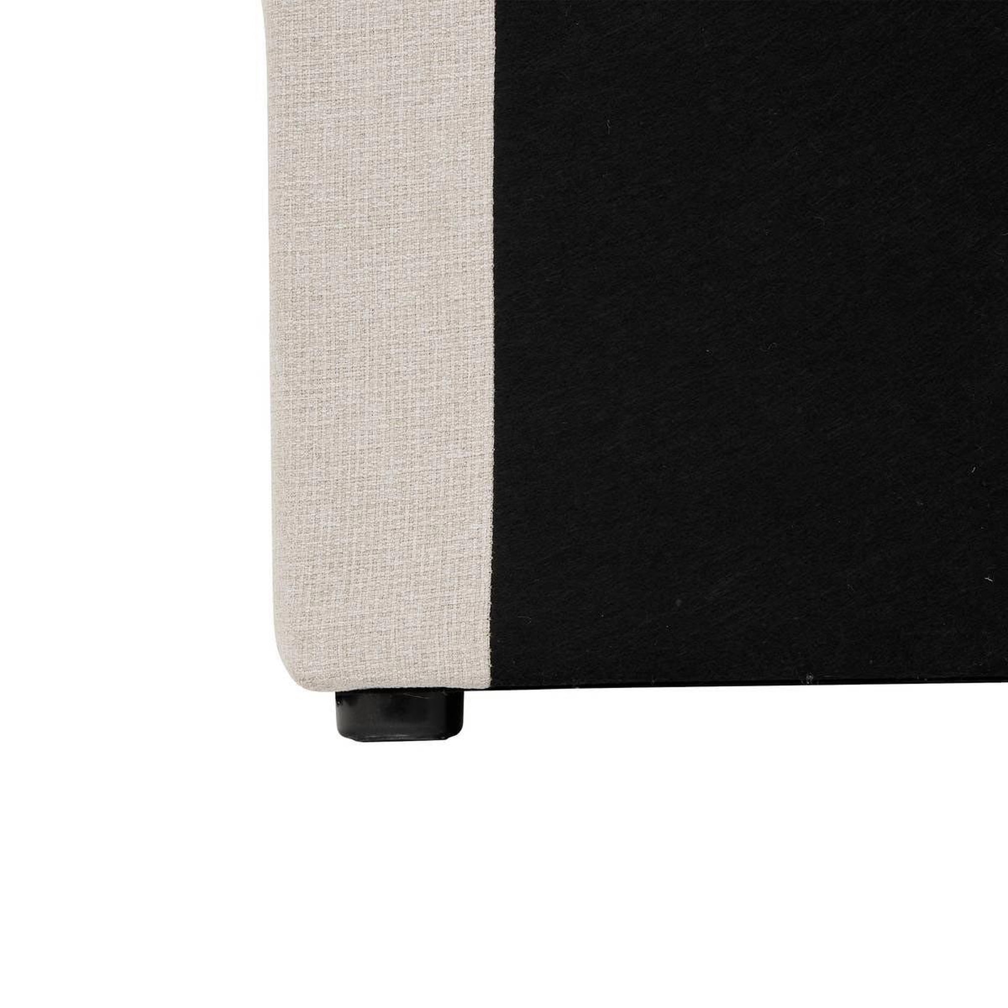 Voir la diapositive 4 : ATMOSPHERA Tête de lit capitonnée  wilm  165cm beige