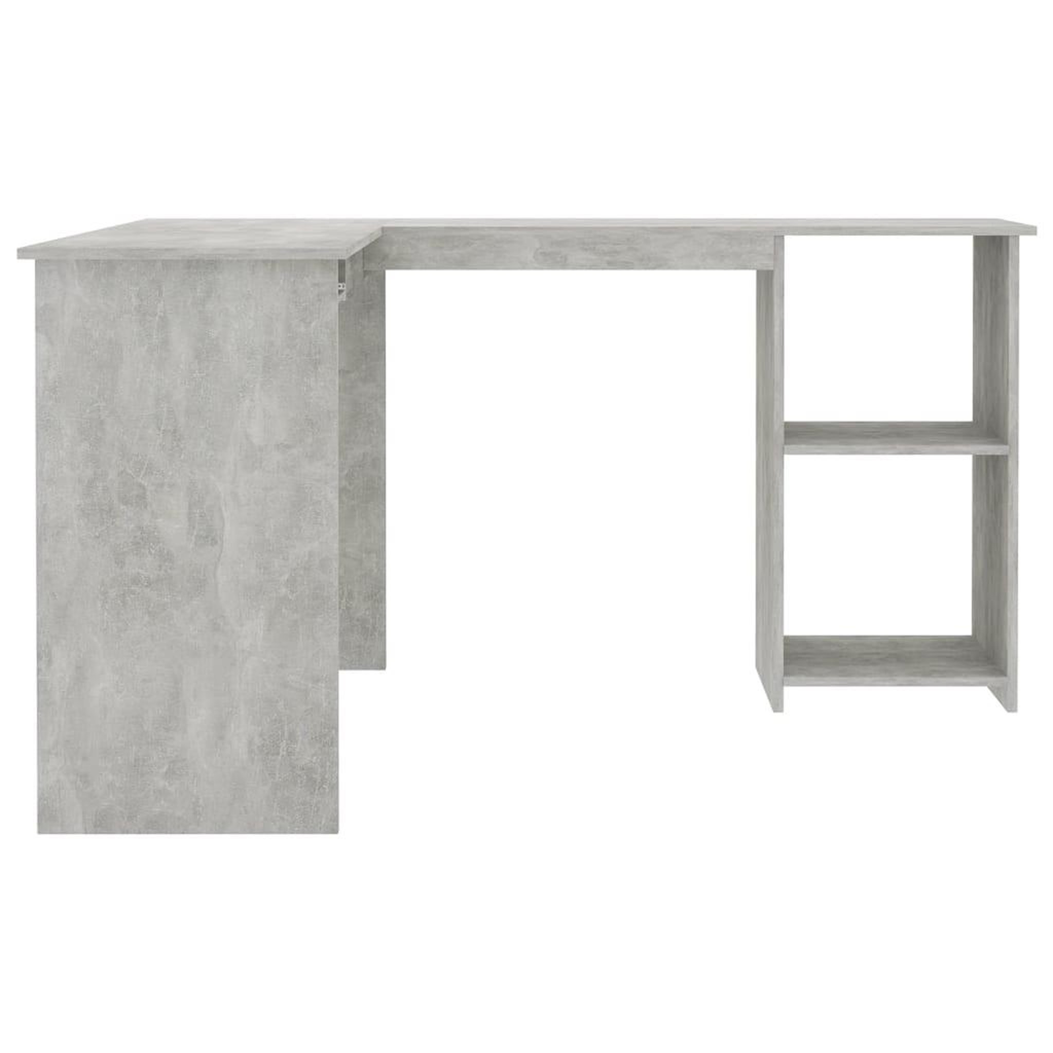 Voir la diapositive 5 : VIDAXL Bureau d'angle en forme de L Gris Beton Bois d'ingenierie