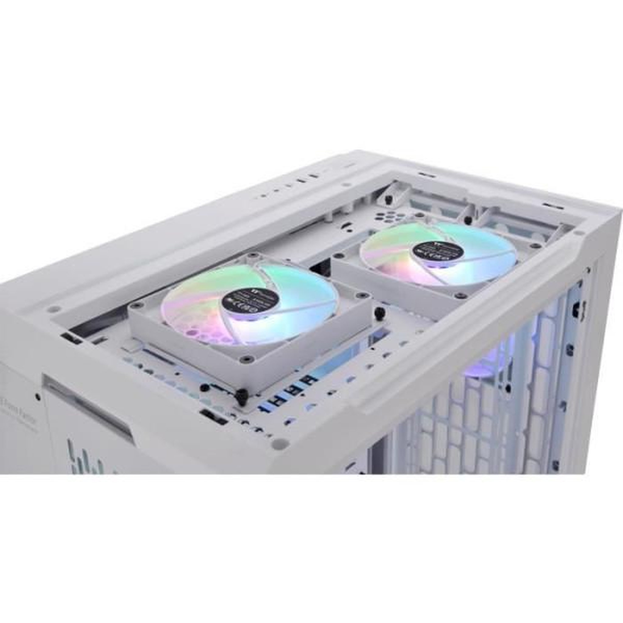 Voir la diapositive 2 : Thermaltake Boitier PC sans alimentation - THERMALTAKE CTE C700 TG ARGB Snow (Blanc) - GrandeTour - Format E-ATX