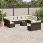 Voir la diapositive 1 : VIDAXL Salon de jardin avec coussins 13 pcs marron resine tressee