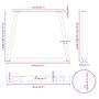 Voir la diapositive 6 : VIDAXL Pieds de table a manger forme de V 3 pcs blanc 80x(72-73,3) cm