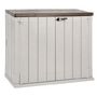 Voir la diapositive 3 : TOOMAX Coffre de rangement jardin multifonction résine - Taupe et marron - 1270L - STORER PLUS XL