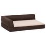 Voir la diapositive 2 : VIDAXL Matelas de lit ergonomique de chien 60x42 cm Polaire aspect lin