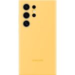 Samsung Coque en silicone pour Samsung Galaxy S24 Ultra Jaune