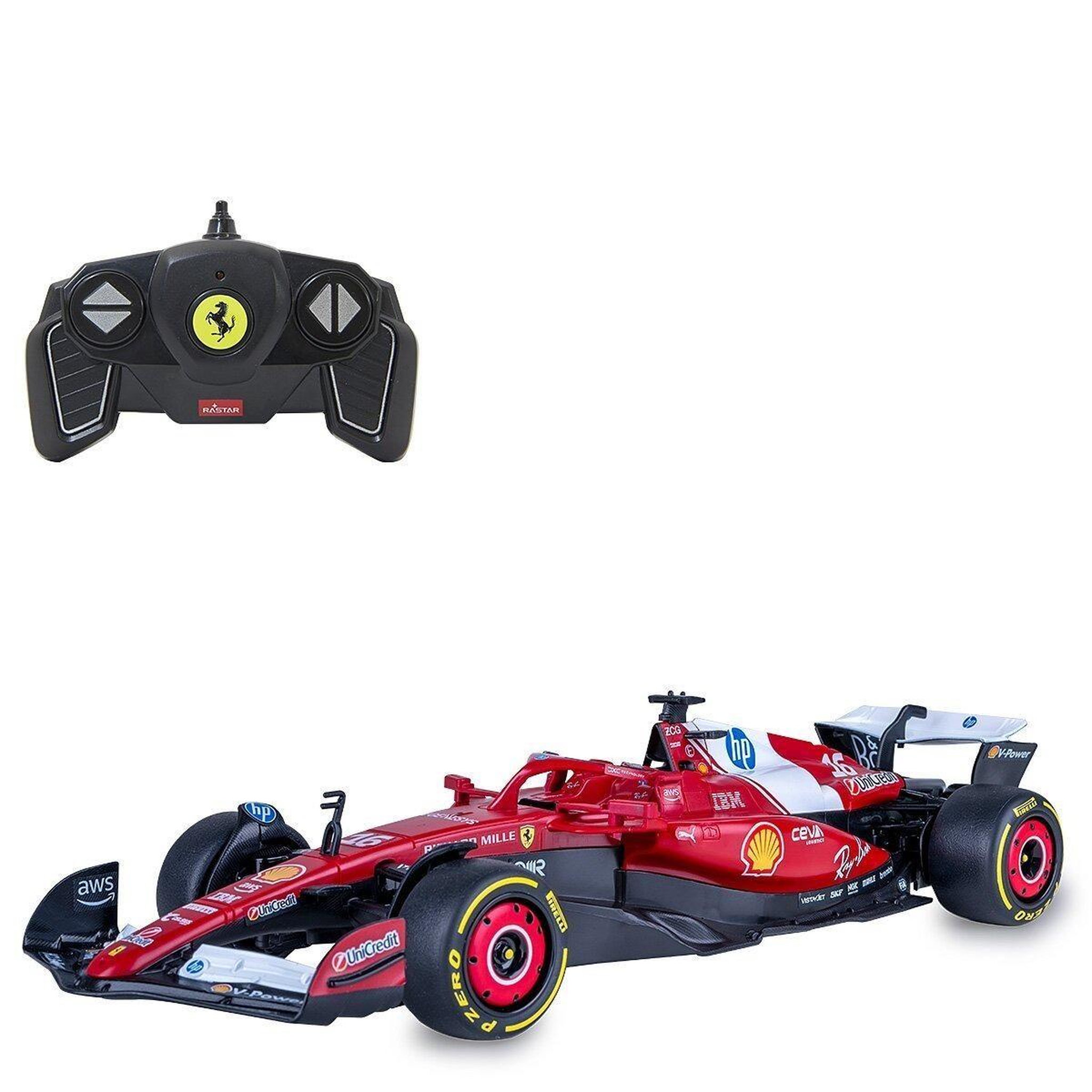 Jamara Voiture télécommandée ferrari sf-25 1:18 rouge 2,4ghz