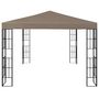 Voir la diapositive 5 : VIDAXL Tonnelle avec guirlande lumineuse a LED 4x3 m Taupe