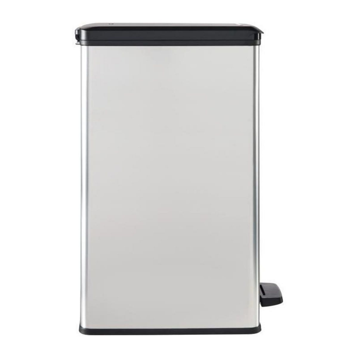CURVER Poubelle Slim - SLIM BIN - CURVER - 40L - Gain de place - 40 x 25 x 61 cm - Gris métallisé