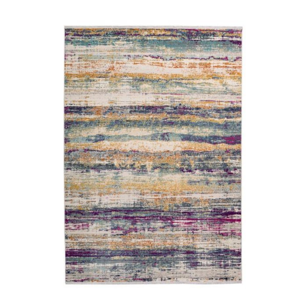 Paris Prix Tapis Rayures à Poils Courts  Anouk  Multicolore