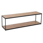 Paris Prix Table Basse 2 Niveaux  Miraza  150cm Naturel & Noir