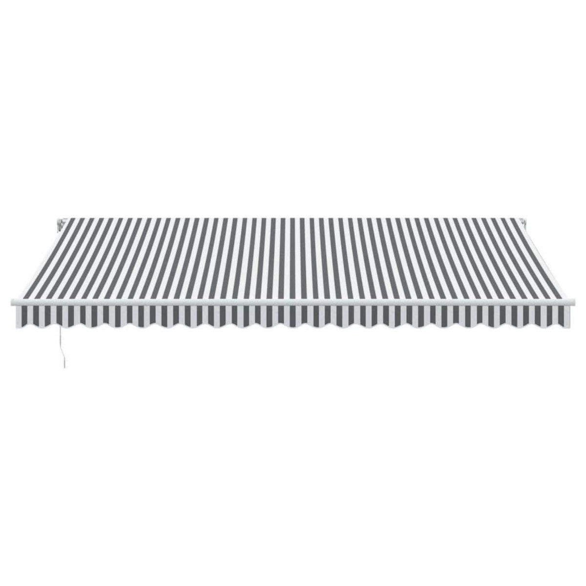 VIDAXL Auvent manuel retractable avec LED anthracite blanc 500x350 cm