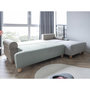 Voir la diapositive 3 : BEST MOBILIER Olli - canapé d'angle droit - convertible - avec coffre - 4 places - en tissu