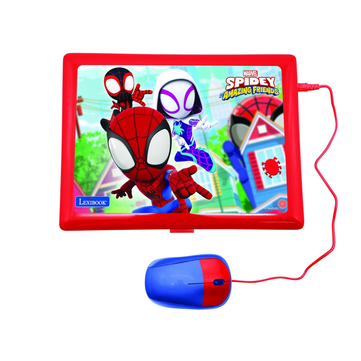 Lexibook Ordinateur portable éducatif bilingue Spidey and His Amanzing Friends (FR/EN)