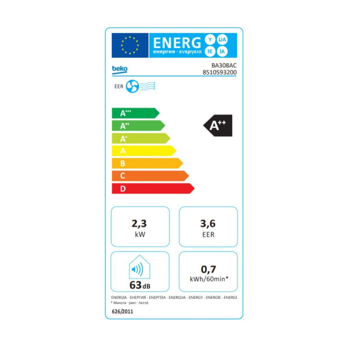 Beko Climatiseur BA308AC