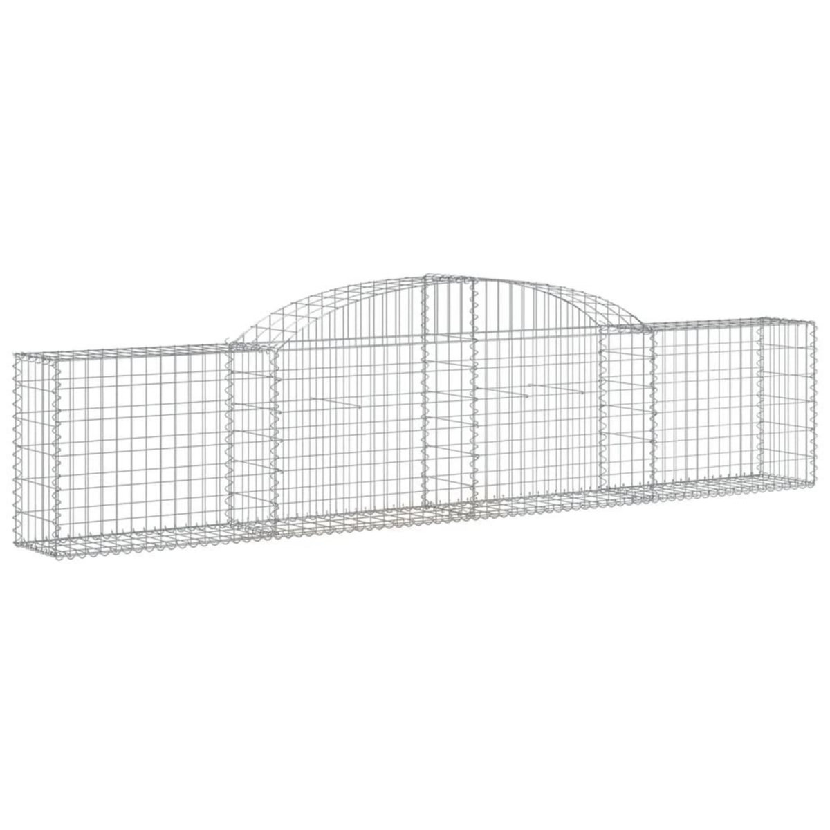 VIDAXL Paniers a gabions arques 4 pcs 300x30x60/80 cm Fer galvanise