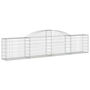 Voir la diapositive 3 : VIDAXL Paniers a gabions arques 4 pcs 300x30x60/80 cm Fer galvanise