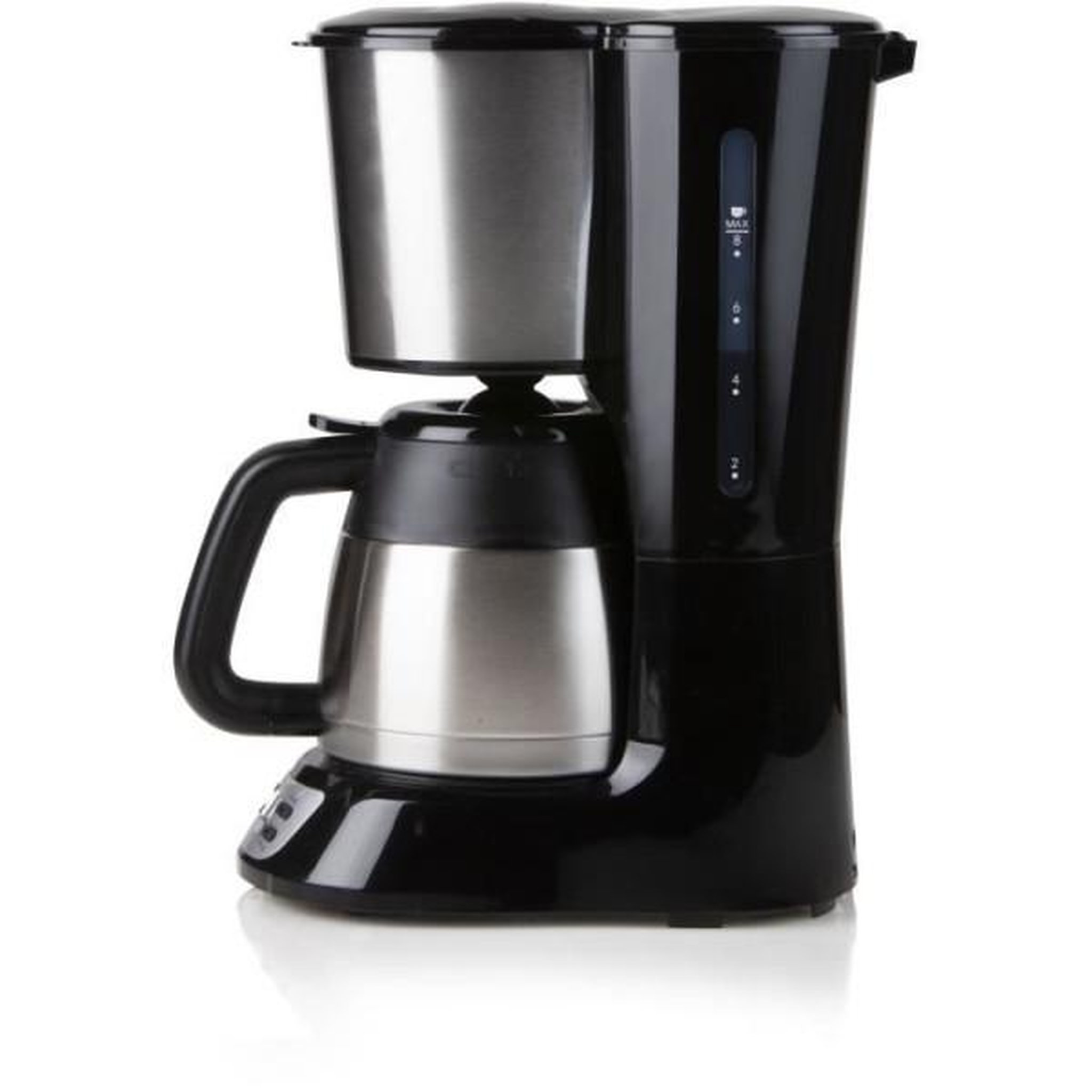 Domo Machine a Cafe - Cafetiere Electrique  filtre - DOMO - DO709K - 1000 W - 1 L - 8 tasses - Ecran LCD - Minuteur 24 h - Acier inoxydable