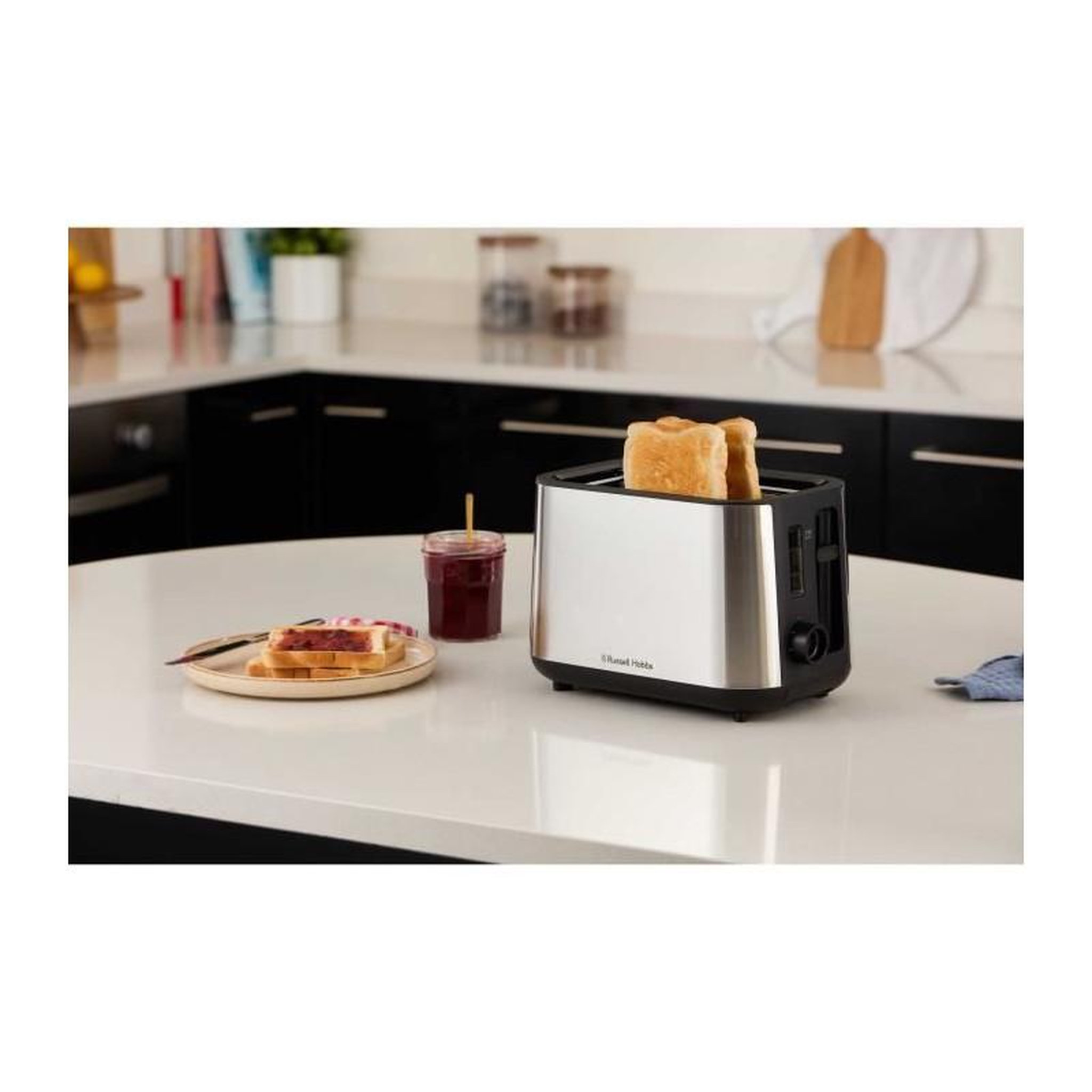 Voir la diapositive 2 : Russell Hobbs Grille-pain - RUSSELL HOBBS - HEATON - 2 fentes - Inox