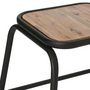 Voir la diapositive 2 : ATMOSPHERA Tabouret  Edena  46cm Marron