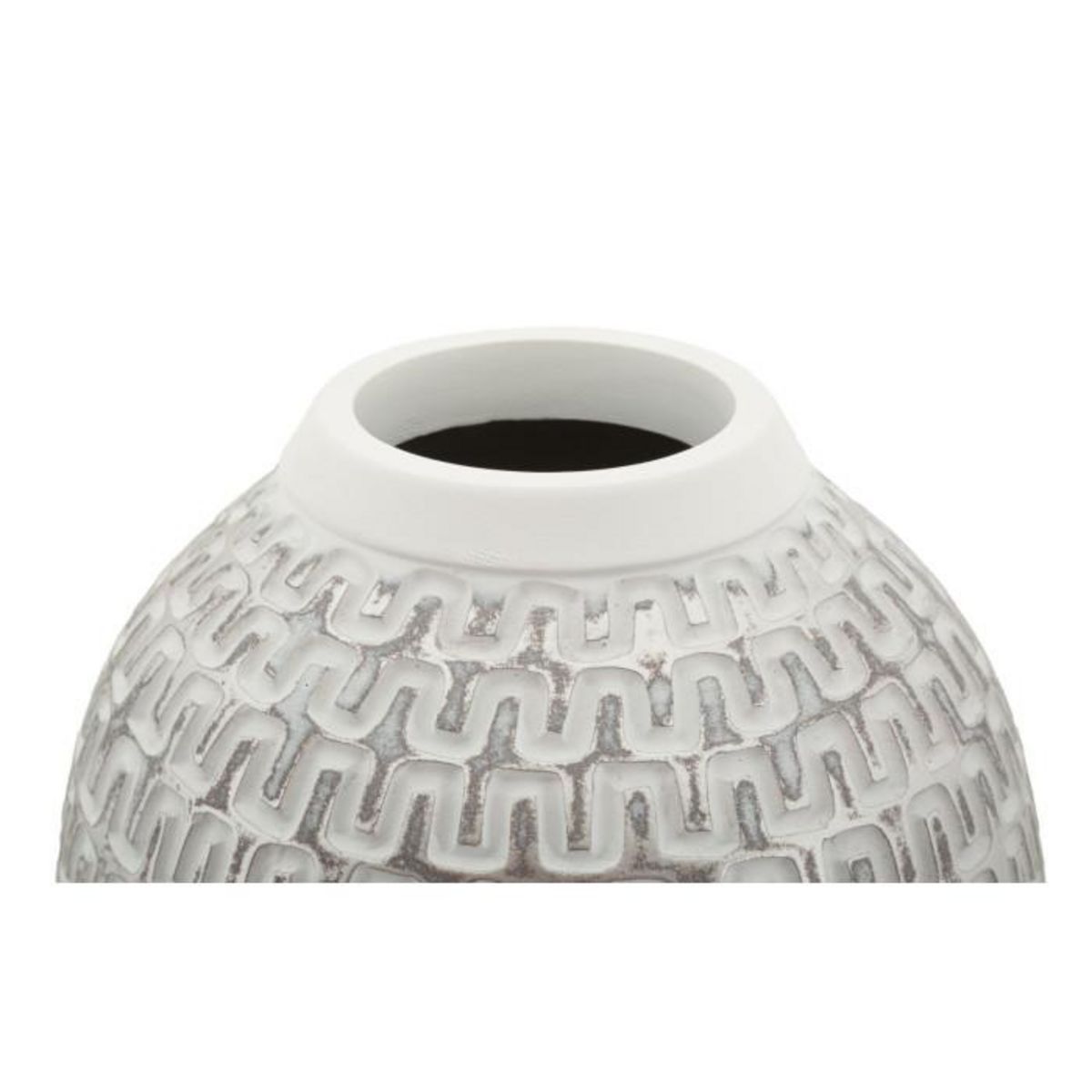 Paris Prix Vase Déco en Résine  Wave  43cm Blanc