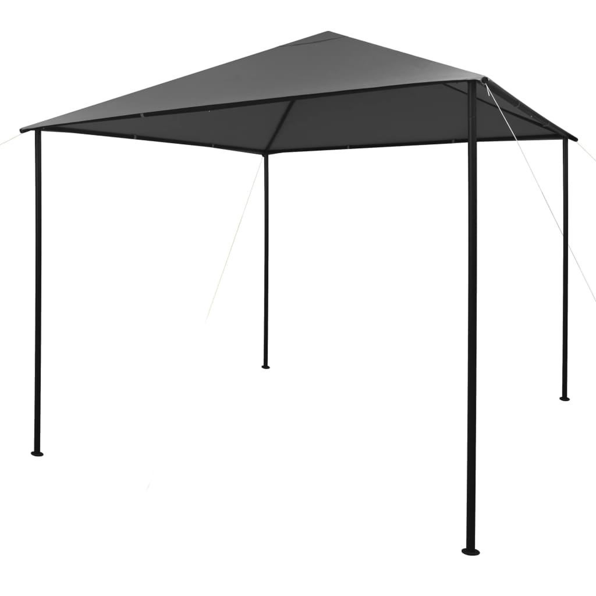 Voir la diapositive 1 : VIDAXL Tonnelle 3x3 m Anthracite Tissu et acier 180 g/m^2