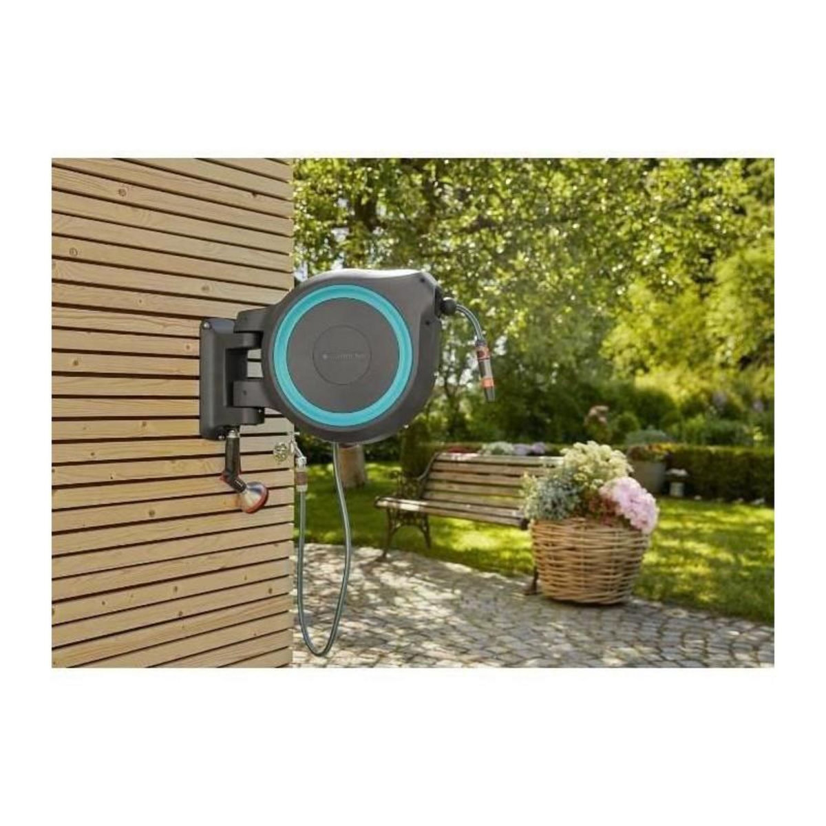 Gardena Dévidoir automatique mural RollUp XL 35 m
