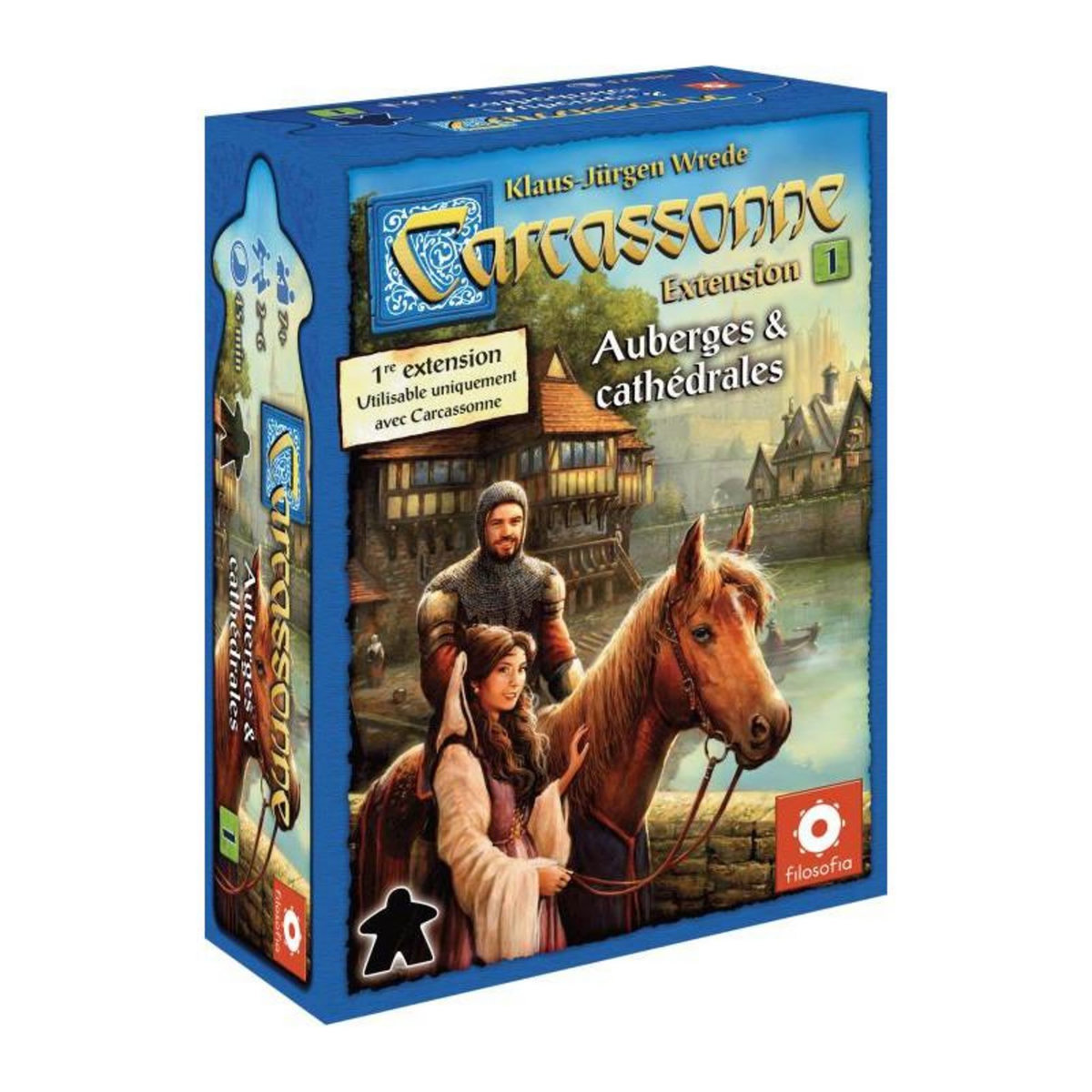 Asmodee Jeu de stratégie Asmodée Carcassonne Extension N°1 Auberge Et Cathédrales