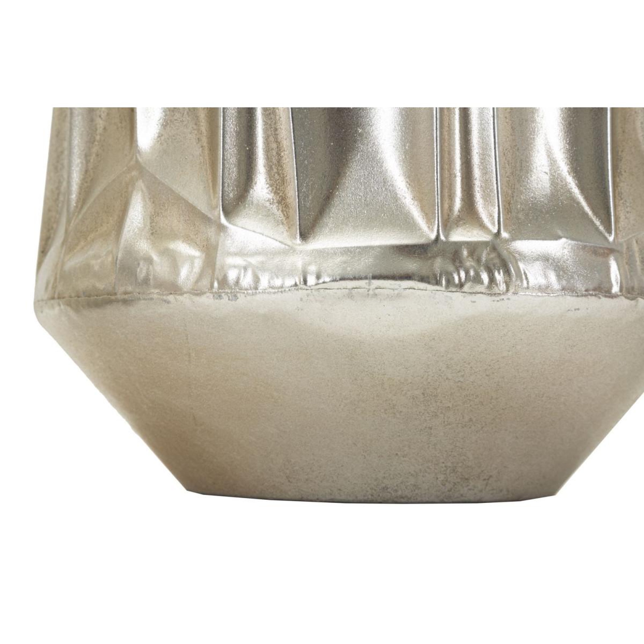 Voir la diapositive 5 : Paris Prix Lot de 3 Cache-Pots en Métal  Silv  38cm Argent