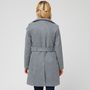Voir la diapositive 2 : INEXTENSO Manteau grand col gris femme