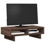 Voir la diapositive 3 : VIDAXL Support de moniteur chêne marron 50x27x15 cm bois d ingénierie