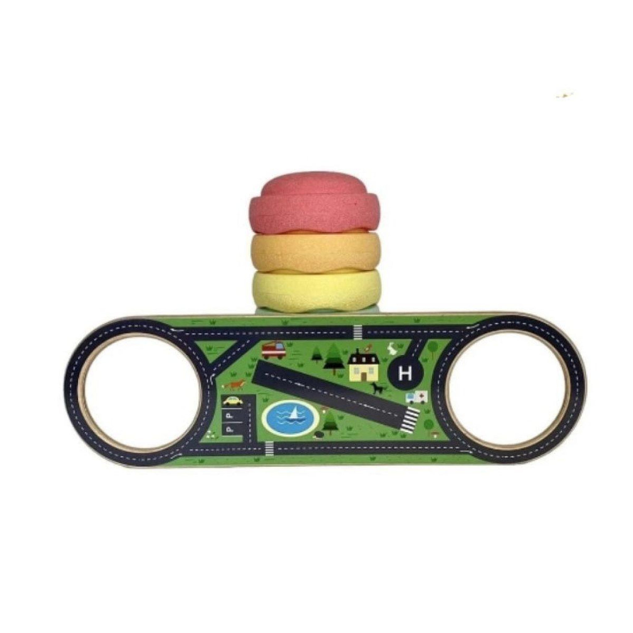 Voir la diapositive 2 : BAAVI Balance play en bois design route