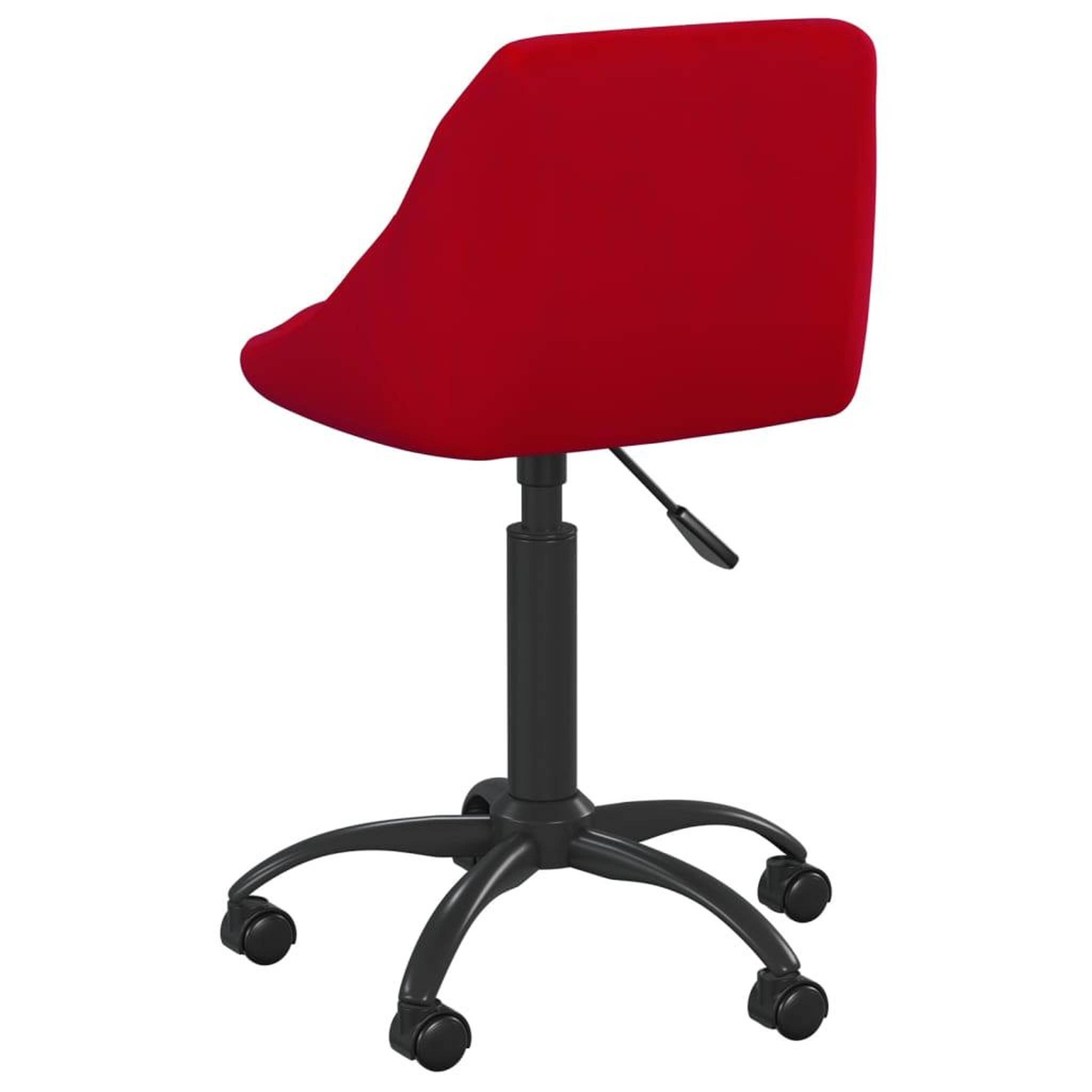 Voir la diapositive 4 : VIDAXL Chaise de bureau Rouge bordeaux Velours