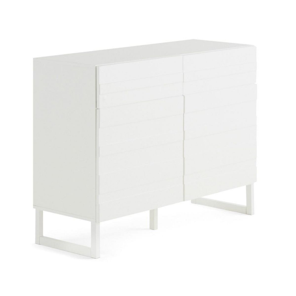 BEST MOBILIER Sofia - buffet bas - blanc mat - 110 cm