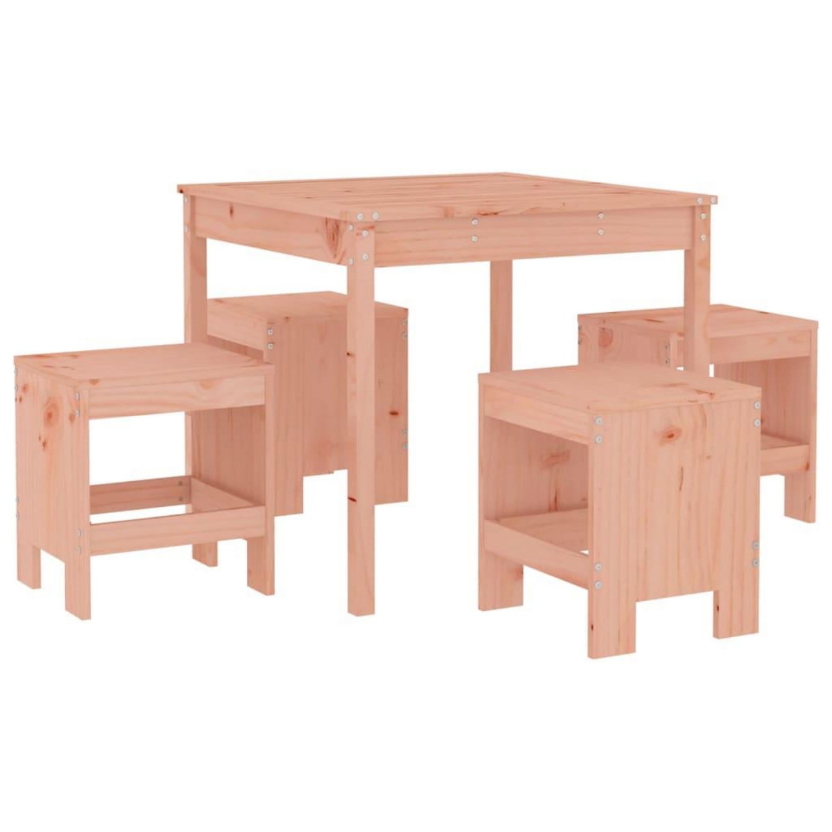 VIDAXL Ensemble a manger de jardin 5pcs bois massif Douglas