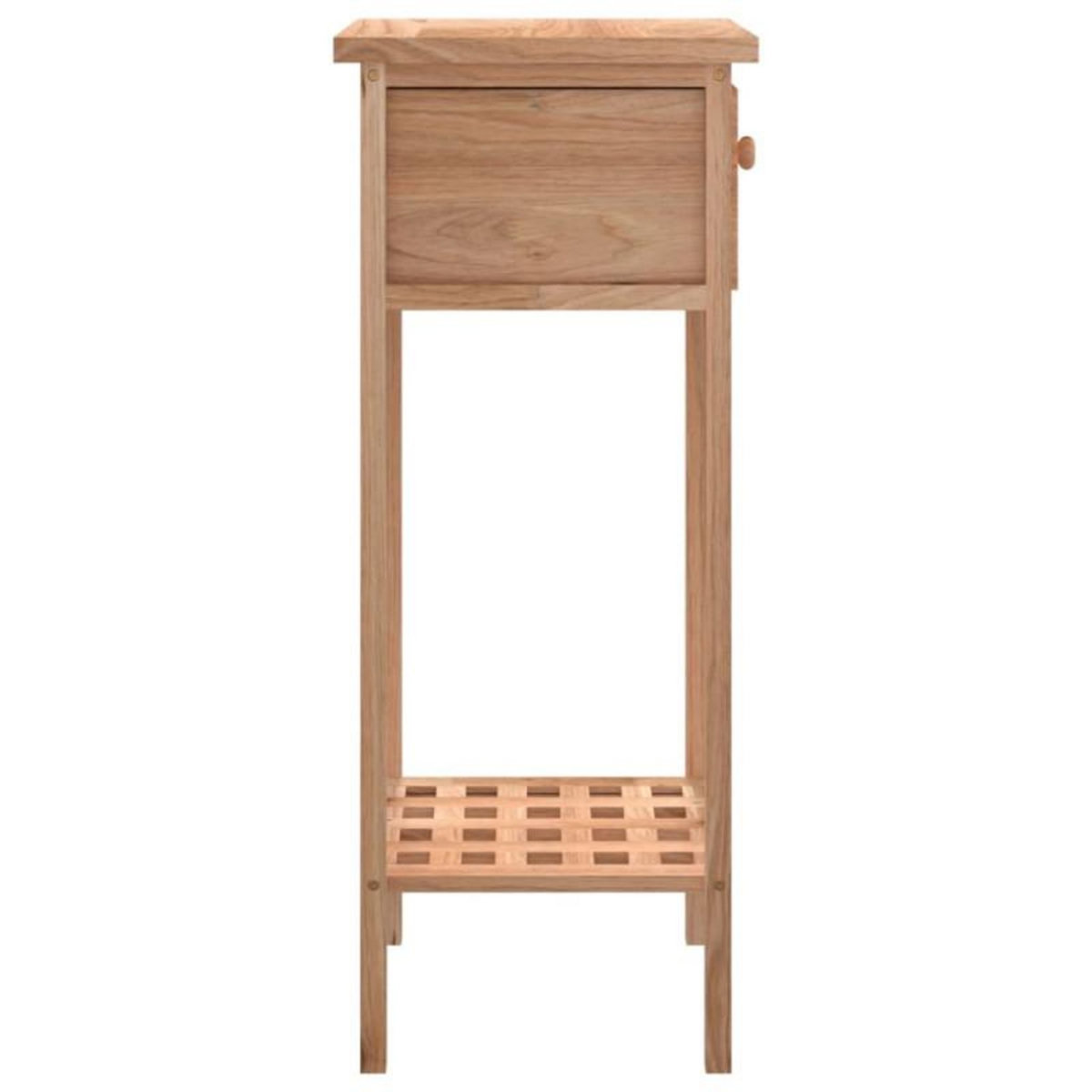 VIDAXL Table d appoint avec tiroir 25x25x60 cm Bois massif de noyer