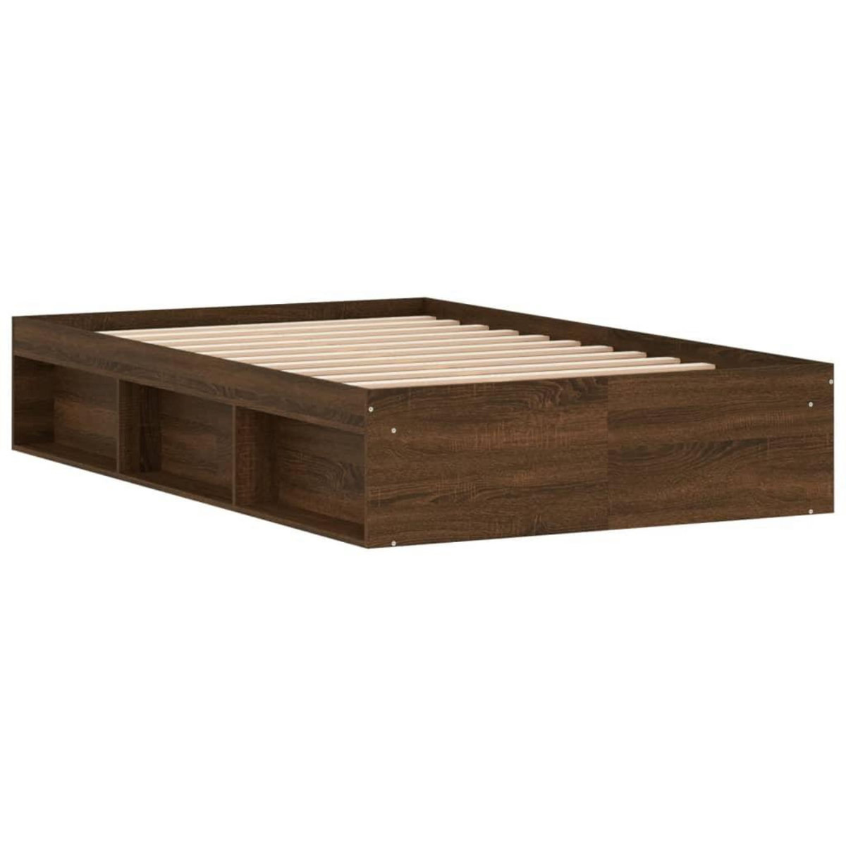 VIDAXL Cadre de lit sans matelas chene marron 120x200 cm