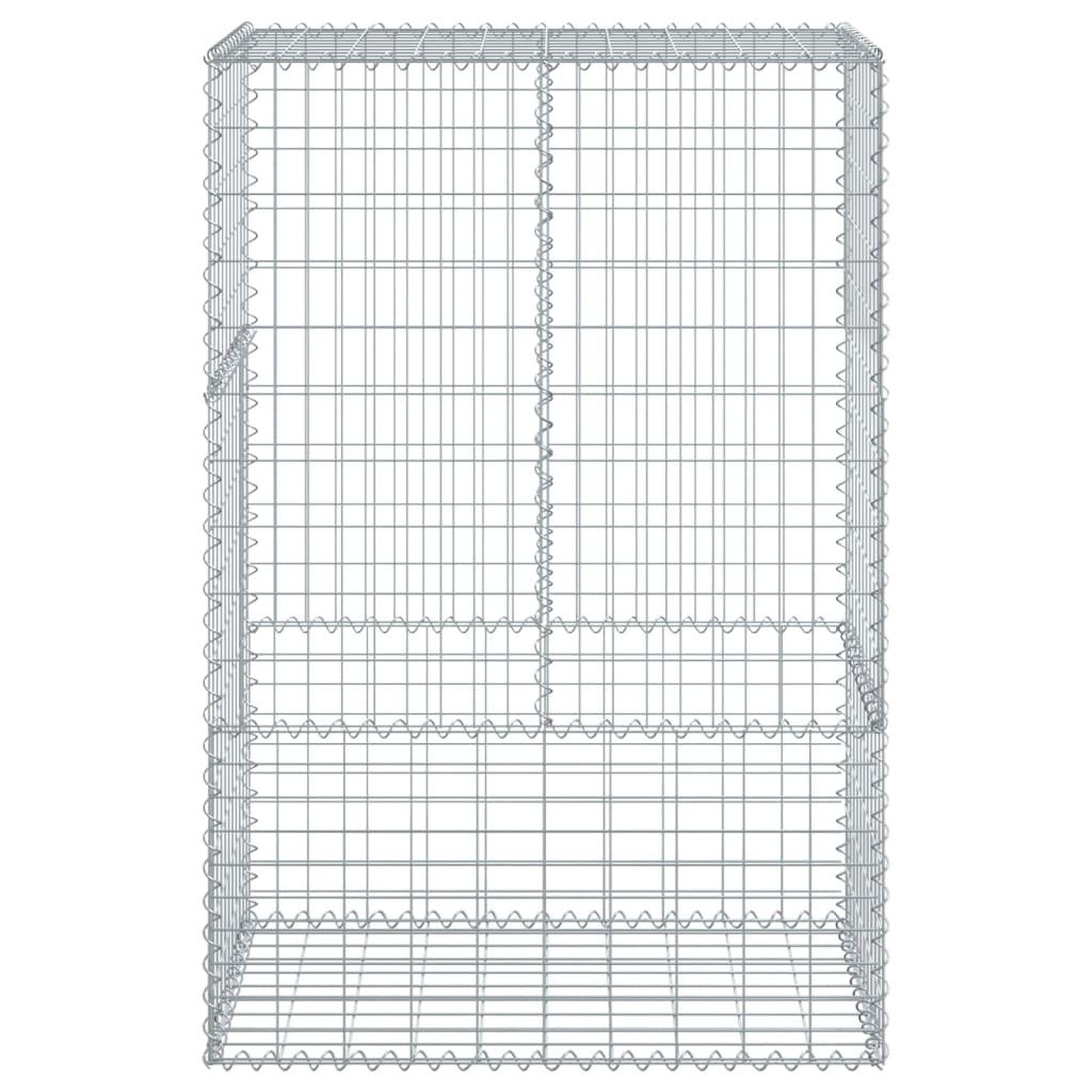 Voir la diapositive 3 : VIDAXL Panier gabion avec couvercle 100x50x150 cm fer galvanise