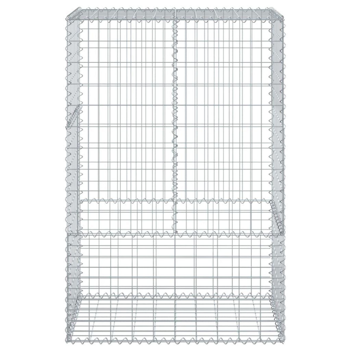 VIDAXL Panier gabion avec couvercle 100x50x150 cm fer galvanise
