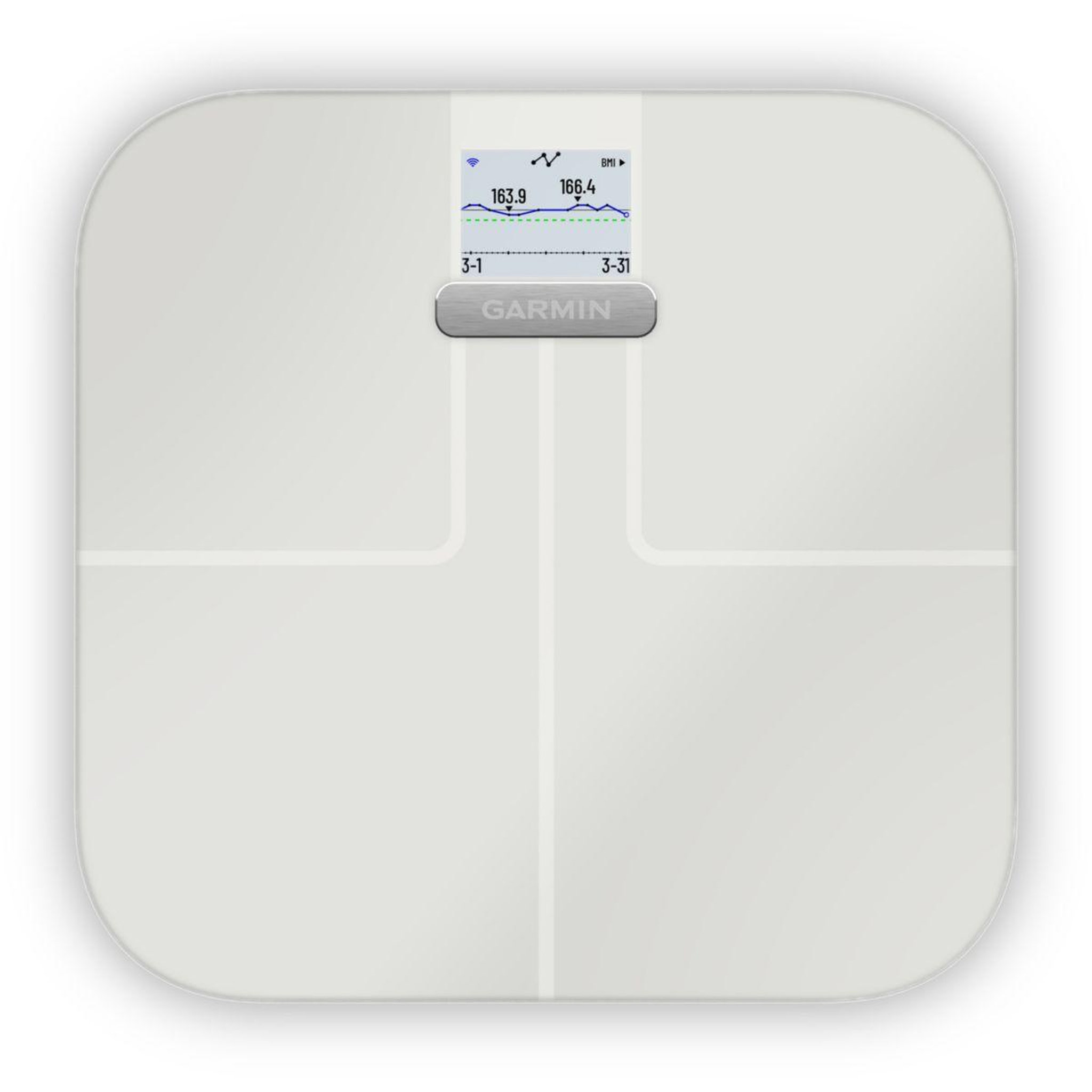 Voir la diapositive 3 : GARMIN Pèse personne connecté s2 smart scale white