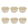 Voir la diapositive 1 : SECRET DE GOURMET Lot de 6 Coupelles en Faïence  Wonja  11cm Crème