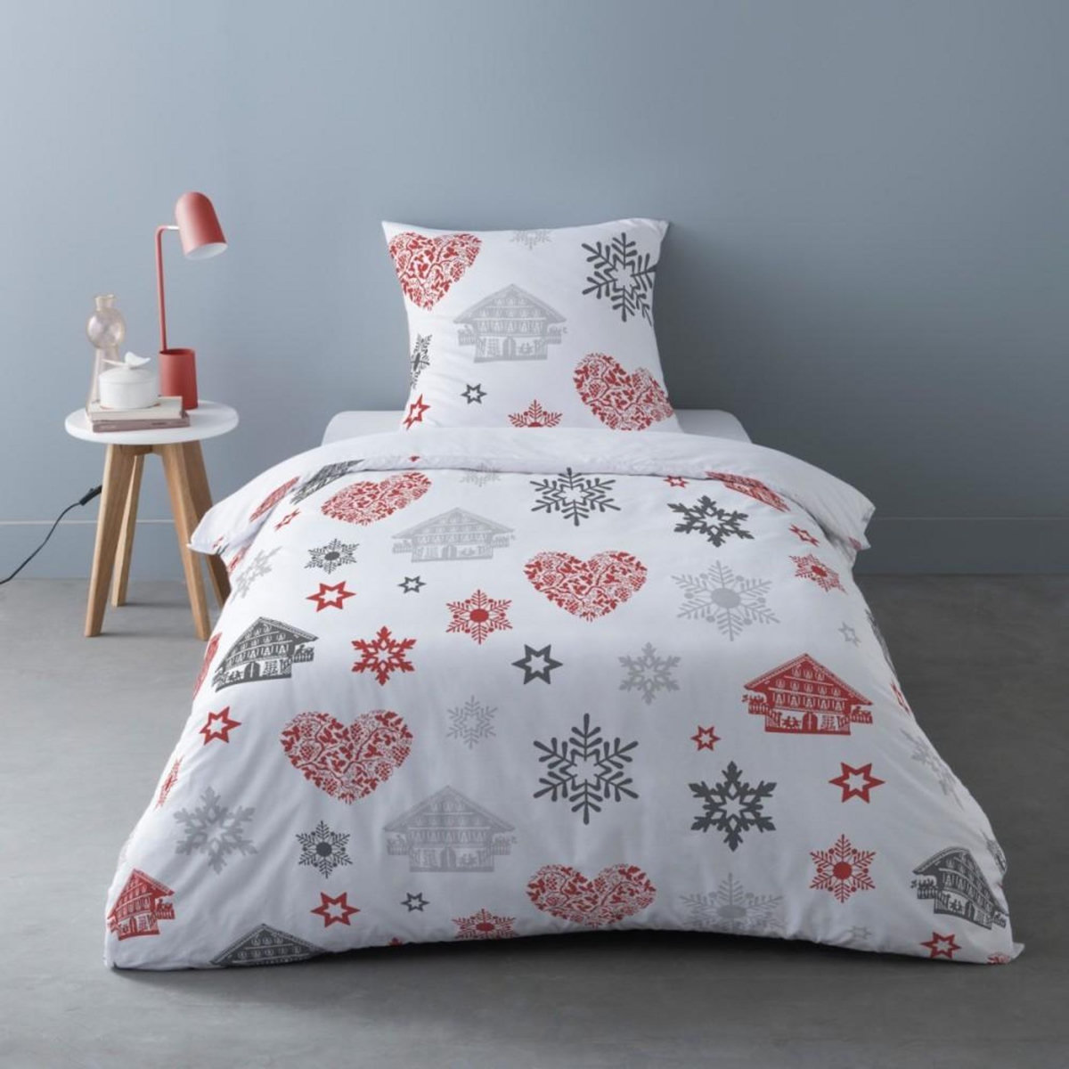 Dourev Housse de couette Flanelle 140x200 OANA + 1 taie