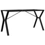 Voir la diapositive 2 : VIDAXL Pieds de table a manger cadre en Y 140x60x73 cm acier