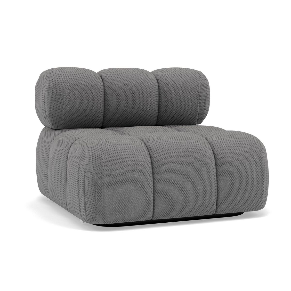 LISA DESIGN Ruby - module d'assise sans accoudoirs en velours texturé