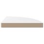 Voir la diapositive 5 : VIDAXL Etageres d'angle flottantes 2pcs blanc brillant 35x35x3,8cm MDF