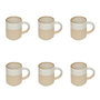 Voir la diapositive 1 : SECRET DE GOURMET Lot de 6 Mugs en Faïence  Kate  20cl Blanc