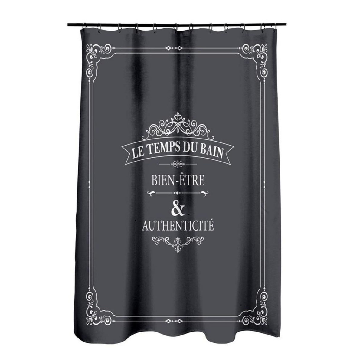 Douceur d'Intérieur Rideau de douche 180x200 Vintage